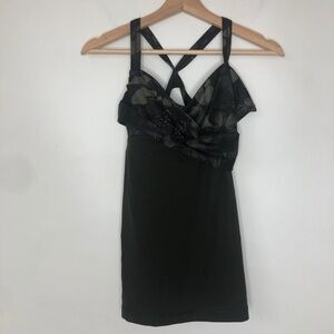 Lululemon Wrap It Up Tank green size 6